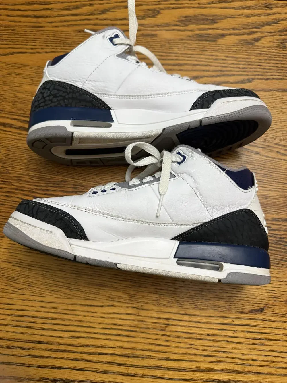 Air Jordan 3 Retro Shoes Mens Size 6.5Y OG Midnight Navy DM0967-140 Sneakers